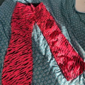 RARE ISO BETTY RIDES Pink Zebra Snow Pants